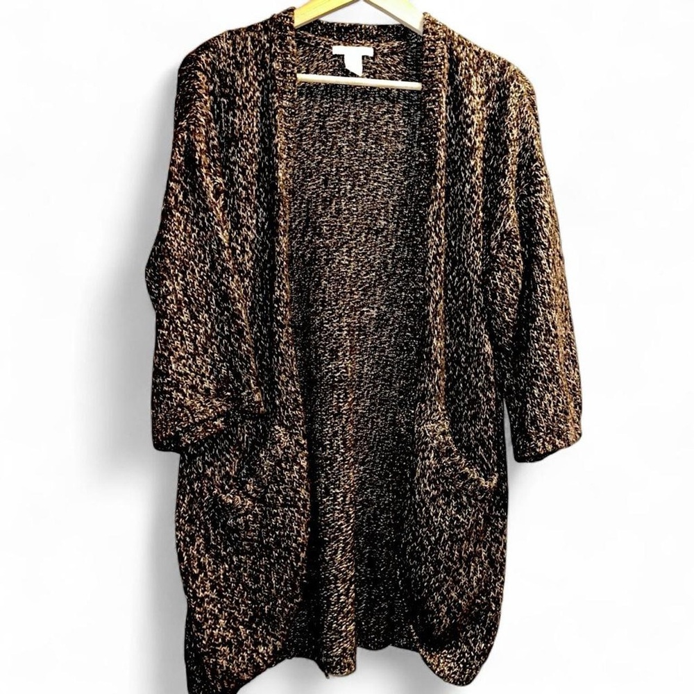 H&M Black and White Knit Cardigan